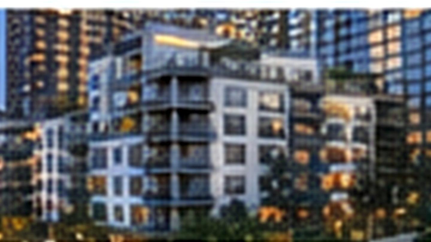 High-rise condominium with controlled parking